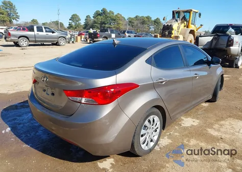 2012 Hyundai Elantra Gls z USA, uszkodzony, nr VIN 5NPDH4AE3CH091803